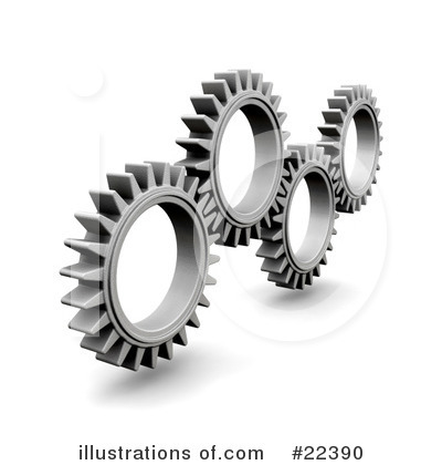 Royalty-Free (RF) Gears Clipart Illustration by KJ Pargeter - Stock Sample #22390