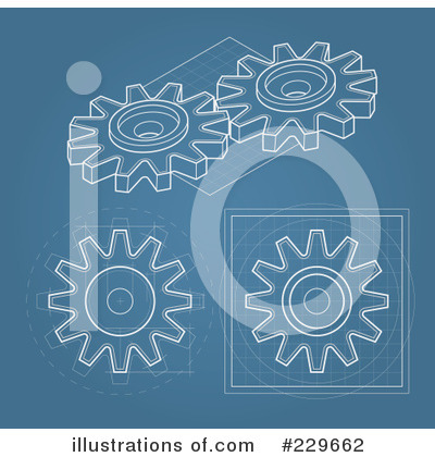 Royalty-Free (RF) Gears Clipart Illustration by Qiun - Stock Sample #229662