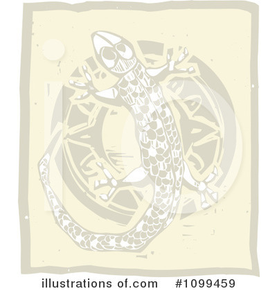 Royalty-Free (RF) Gecko Clipart Illustration by xunantunich - Stock Sample #1099459