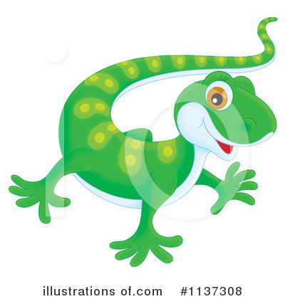 Royalty-Free (RF) Gecko Clipart Illustration by Alex Bannykh - Stock Sample #1137308