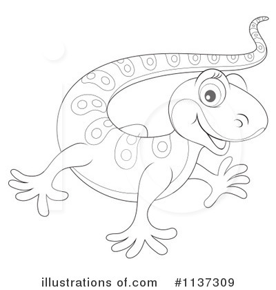 Royalty-Free (RF) Gecko Clipart Illustration by Alex Bannykh - Stock Sample #1137309