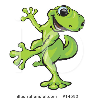 Royalty-Free (RF) Gecko Clipart Illustration by Leo Blanchette - Stock Sample #14582