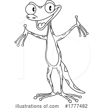 Royalty-Free (RF) Gecko Clipart Illustration by yayayoyo - Stock Sample #1777482