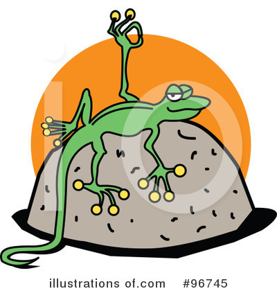 Royalty-Free (RF) Gecko Clipart Illustration by Andy Nortnik - Stock Sample #96745