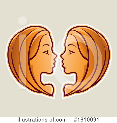 Royalty-Free (RF) Gemini Clipart Illustration by cidepix - Stock Sample #1610091