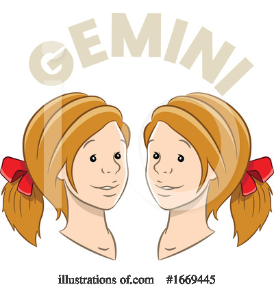 Royalty-Free (RF) Gemini Clipart Illustration by cidepix - Stock Sample #1669445