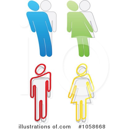 Royalty-Free (RF) Gender Clipart Illustration by Andrei Marincas - Stock Sample #1058668