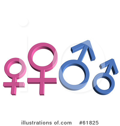 Royalty-Free (RF) Gender Clipart Illustration by ShazamImages - Stock Sample #61825