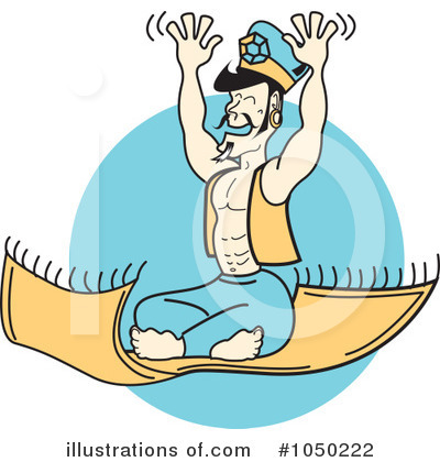 Royalty-Free (RF) Genie Clipart Illustration by Andy Nortnik - Stock Sample #1050222