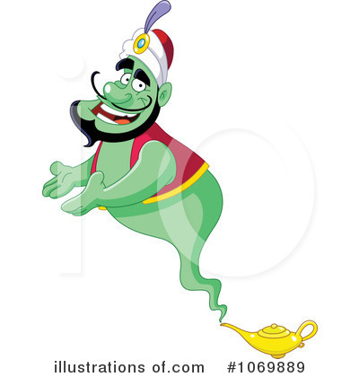 Royalty-Free (RF) Genie Clipart Illustration by yayayoyo - Stock Sample #1069889