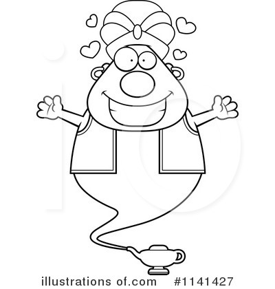 Royalty-Free (RF) Genie Clipart Illustration by Cory Thoman - Stock Sample #1141427