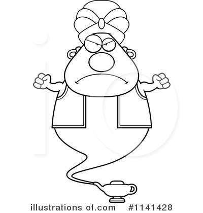 Royalty-Free (RF) Genie Clipart Illustration by Cory Thoman - Stock Sample #1141428