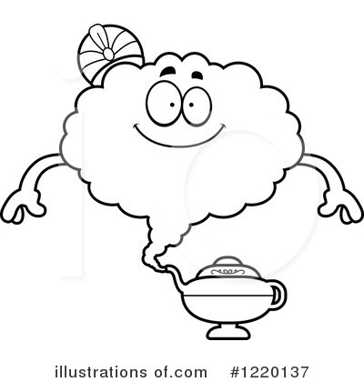 Royalty-Free (RF) Genie Clipart Illustration by Cory Thoman - Stock Sample #1220137