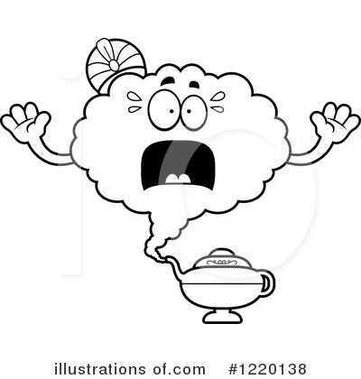 Royalty-Free (RF) Genie Clipart Illustration by Cory Thoman - Stock Sample #1220138