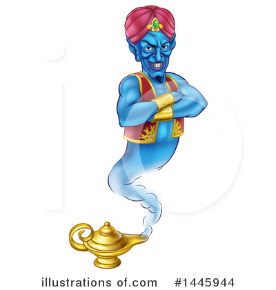 Royalty-Free (RF) Genie Clipart Illustration by AtStockIllustration - Stock Sample #1445944