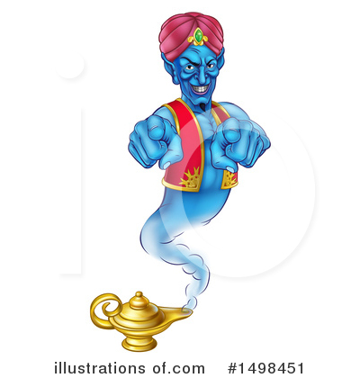 Royalty-Free (RF) Genie Clipart Illustration by AtStockIllustration - Stock Sample #1498451