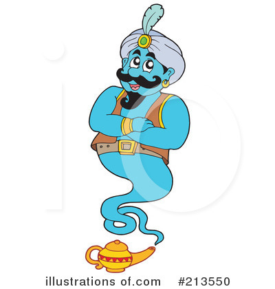 Royalty-Free (RF) Genie Clipart Illustration by visekart - Stock Sample #213550