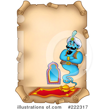Royalty-Free (RF) Genie Clipart Illustration by visekart - Stock Sample #222317