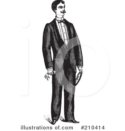 Royalty-Free (RF) Gentleman Clipart Illustration by BestVector - Stock Sample #210414
