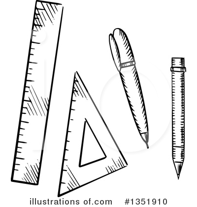 Pencil Clipart #1351910 by Vector Tradition SM