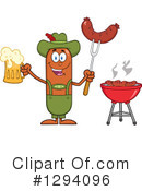 German Sausage Clipart #1294096 by Hit Toon