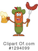 German Sausage Clipart #1294099 by Hit Toon