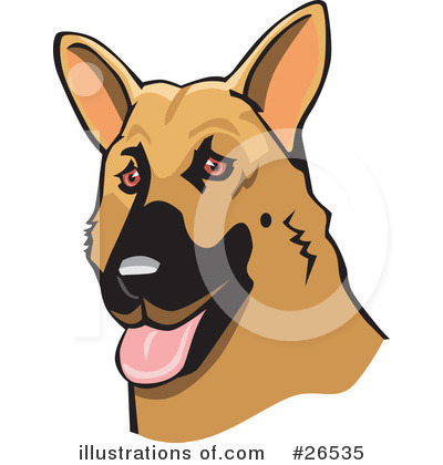 German Shepherd Clipart #26535 by David Rey