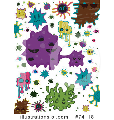 Royalty-Free (RF) Germs Clipart Illustration by BNP Design Studio - Stock Sample #74118