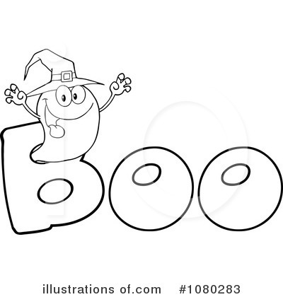 Royalty-Free (RF) Ghost Clipart Illustration by Hit Toon - Stock Sample #1080283