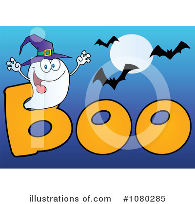 Royalty-Free (RF) Ghost Clipart Illustration by Hit Toon - Stock Sample #1080285