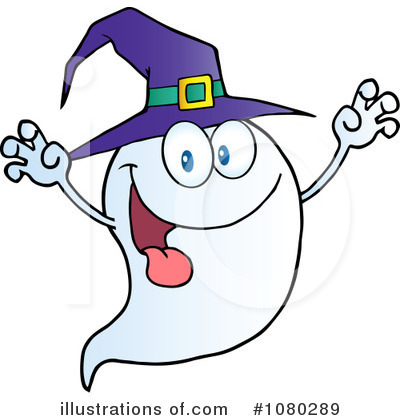 Royalty-Free (RF) Ghost Clipart Illustration by Hit Toon - Stock Sample #1080289