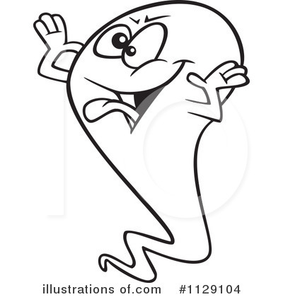 Royalty-Free (RF) Ghost Clipart Illustration by toonaday - Stock Sample #1129104