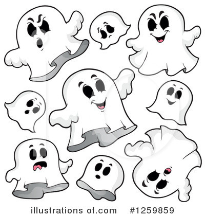 Royalty-Free (RF) Ghost Clipart Illustration by visekart - Stock Sample #1259859