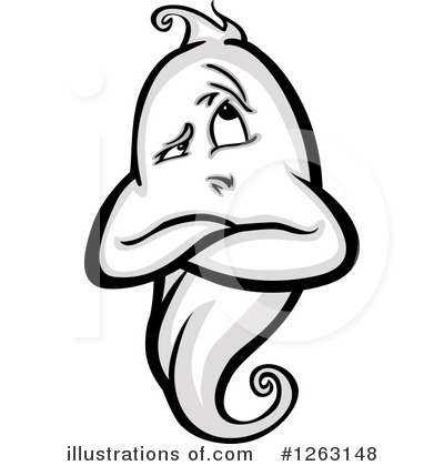 Royalty-Free (RF) Ghost Clipart Illustration by Chromaco - Stock Sample #1263148