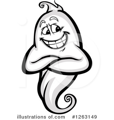 Royalty-Free (RF) Ghost Clipart Illustration by Chromaco - Stock Sample #1263149