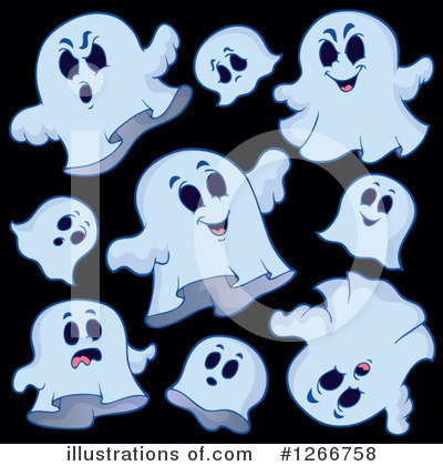 Royalty-Free (RF) Ghost Clipart Illustration by visekart - Stock Sample #1266758