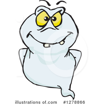 Royalty-Free (RF) Ghost Clipart Illustration by Dennis Holmes Designs - Stock Sample #1278866