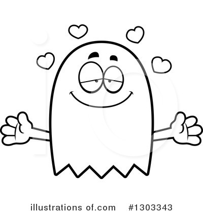 Royalty-Free (RF) Ghost Clipart Illustration by Cory Thoman - Stock Sample #1303343