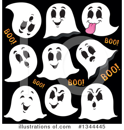 Royalty-Free (RF) Ghost Clipart Illustration by visekart - Stock Sample #1344445