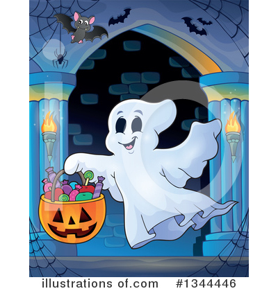 Royalty-Free (RF) Ghost Clipart Illustration by visekart - Stock Sample #1344446