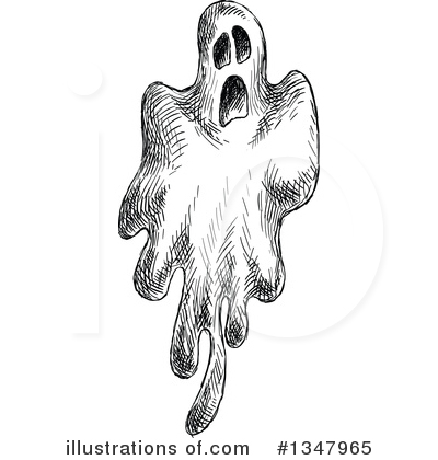Royalty-Free (RF) Ghost Clipart Illustration by Vector Tradition SM - Stock Sample #1347965