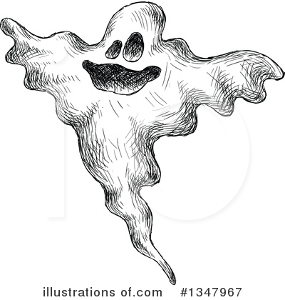 Royalty-Free (RF) Ghost Clipart Illustration by Vector Tradition SM - Stock Sample #1347967
