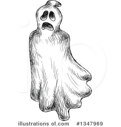 Royalty-Free (RF) Ghost Clipart Illustration by Vector Tradition SM - Stock Sample #1347969
