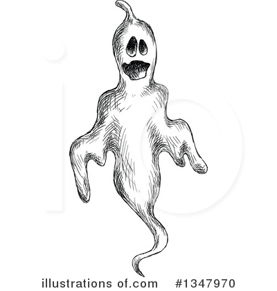 Royalty-Free (RF) Ghost Clipart Illustration by Vector Tradition SM - Stock Sample #1347970