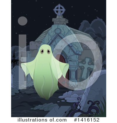 Royalty-Free (RF) Ghost Clipart Illustration by Pushkin - Stock Sample #1416152