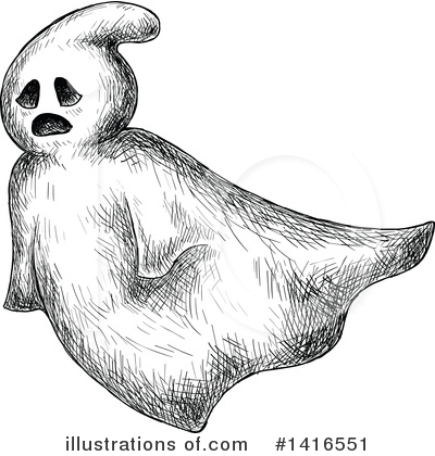 Royalty-Free (RF) Ghost Clipart Illustration by Vector Tradition SM - Stock Sample #1416551