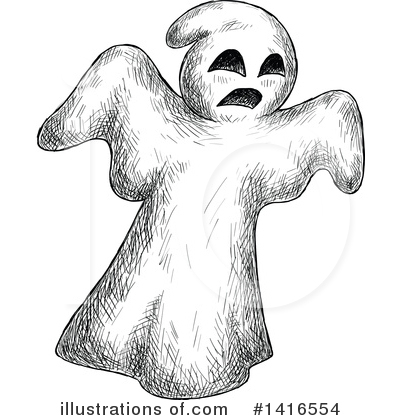 Royalty-Free (RF) Ghost Clipart Illustration by Vector Tradition SM - Stock Sample #1416554