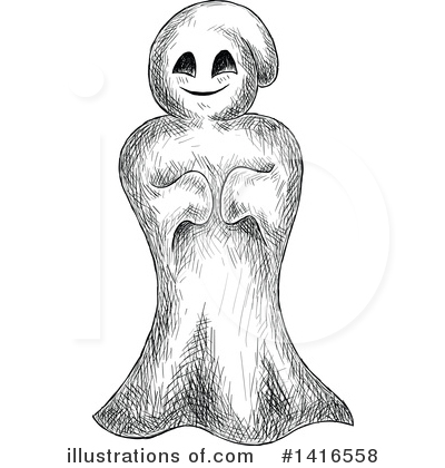 Royalty-Free (RF) Ghost Clipart Illustration by Vector Tradition SM - Stock Sample #1416558