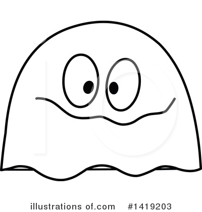 Royalty-Free (RF) Ghost Clipart Illustration by yayayoyo - Stock Sample #1419203