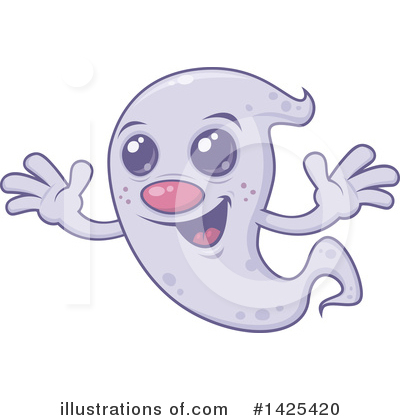 Royalty-Free (RF) Ghost Clipart Illustration by John Schwegel - Stock Sample #1425420